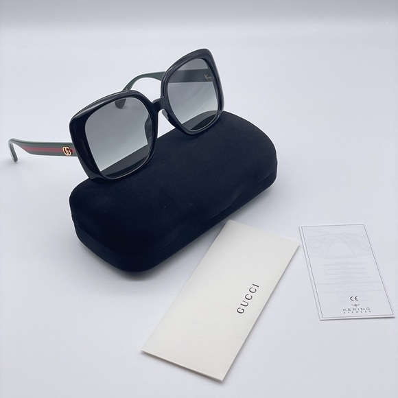 BRAND NEW GUCCI GG0714SA 001 Square Women Sunglasses - Picture 7 of 13